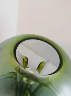 Best Pamono Nuphar Table Lamp in Green Glass by Toni Zuccheri for VeArt, Italy, 1970s