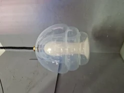 Sale Pamono Octopus Pendant in Iridescent Glass and Brass Carlo Nason for Mazzega, 1950s