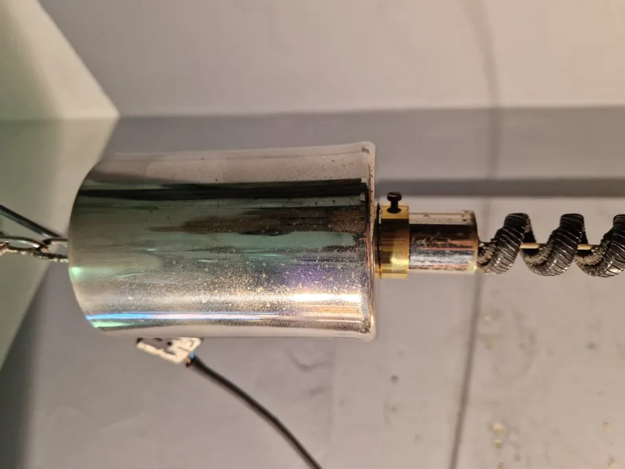 Sale Pamono Octopus Pendant in Iridescent Glass and Brass Carlo Nason for Mazzega, 1950s