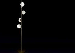 New Pamono Ofione Freedom Green Metal Floor Lamp by Alabastro Italiano