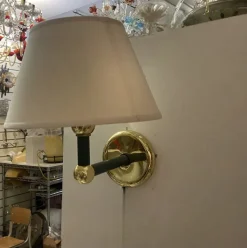 New Pamono Olive Green Sconces in Brass, 1980s, Set of 4