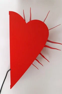 Discount Pamono One for the Recession Wall Lamp in Red Heart Shape by Ingo Maurer, 1994