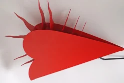 Discount Pamono One for the Recession Wall Lamp in Red Heart Shape by Ingo Maurer, 1994