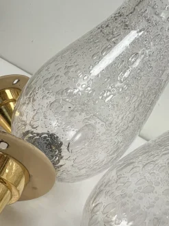 Clearance Pamono Onion Shaped Murano Glass Wall Lights from Keuco, 1970s, Set of 2