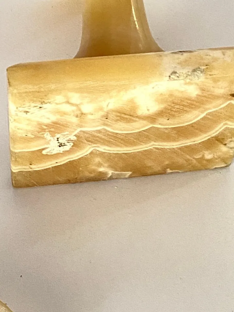 Best Pamono Onyx Egyptian Figure Table Lamp, France, 1930s