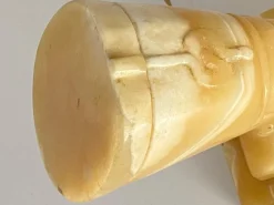 Best Pamono Onyx Egyptian Figure Table Lamp, France, 1930s