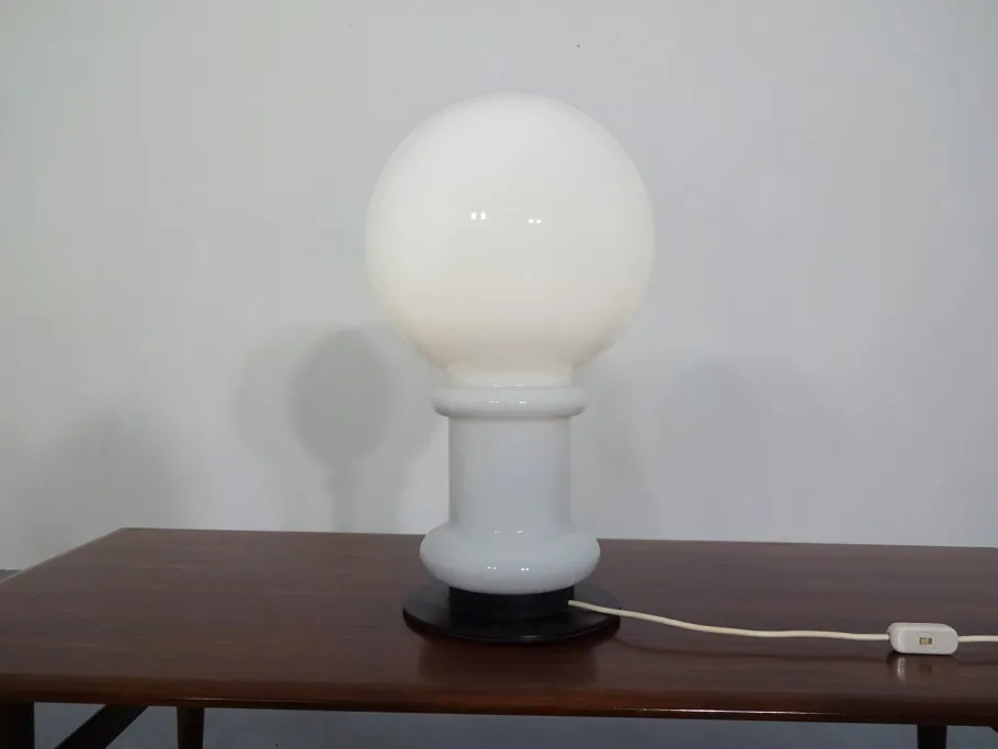 Sale Pamono Opal Glass Floor Lamp from Glashütte Limburg, 1960s