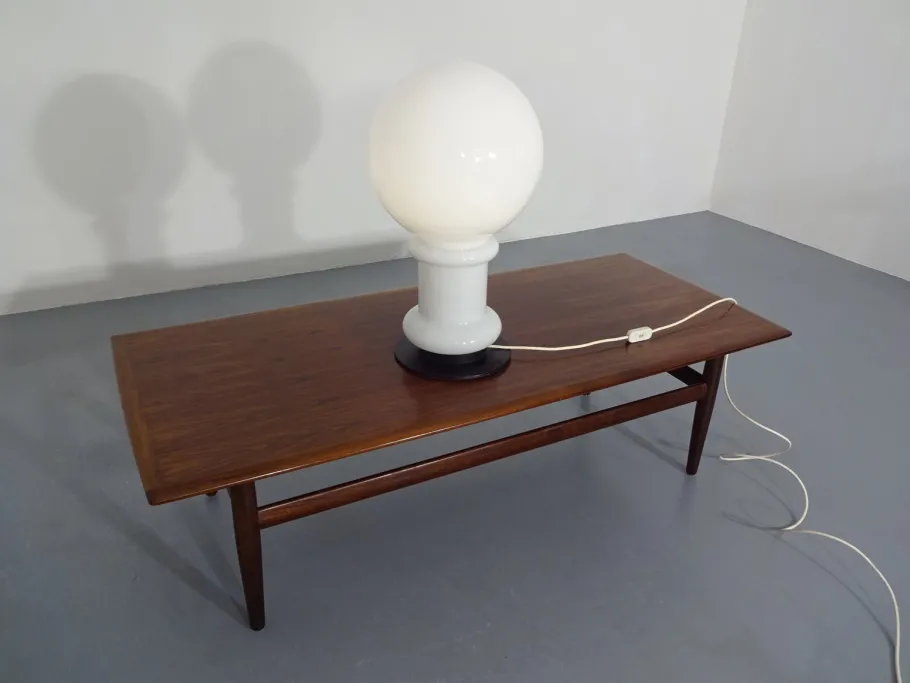 Sale Pamono Opal Glass Floor Lamp from Glashütte Limburg, 1960s