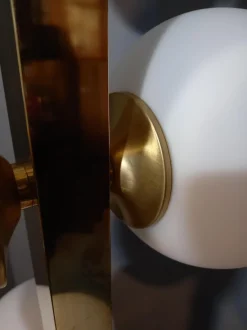 Outlet Pamono Opal Glass Floor Light