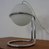 Pamono Opal Glass Table Ball Lamp, Italy, 1960s