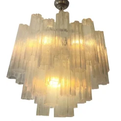 New Pamono Opal Tronchi Chandelier in Murano Glass by Simoeng