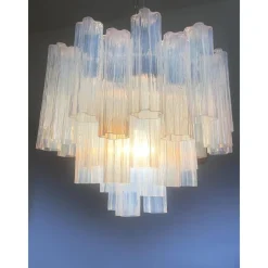 New Pamono Opal Tronchi Chandelier in Murano Glass by Simoeng