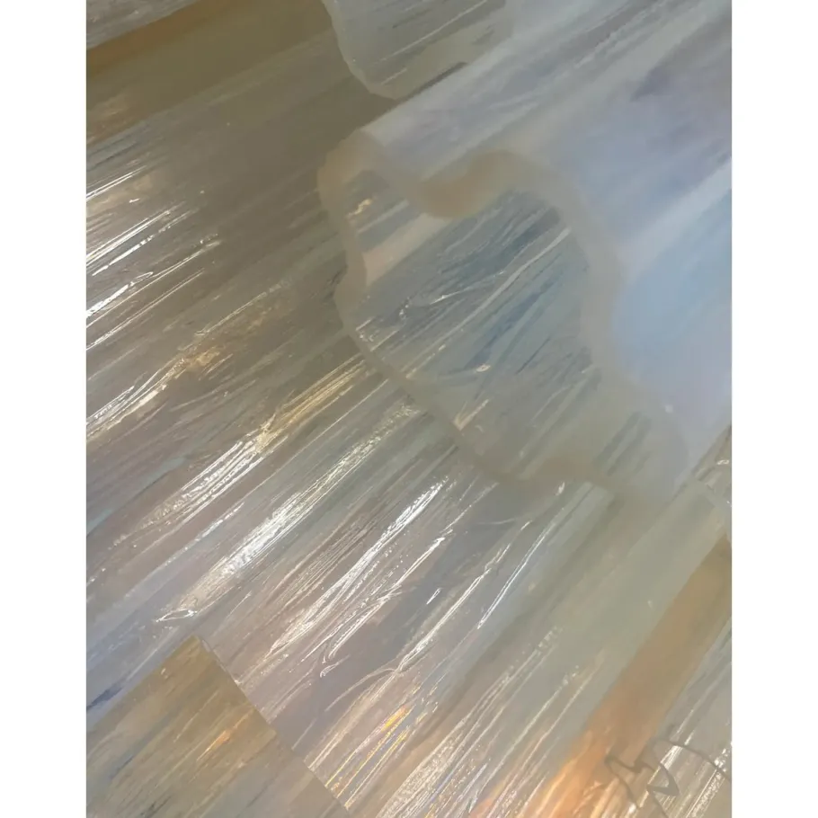 New Pamono Opal Tronchi Chandelier in Murano Glass by Simoeng