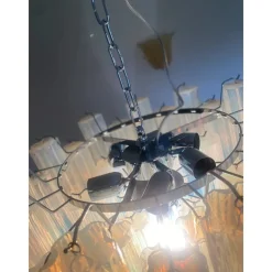 New Pamono Opal Tronchi Chandelier in Murano Glass by Simoeng