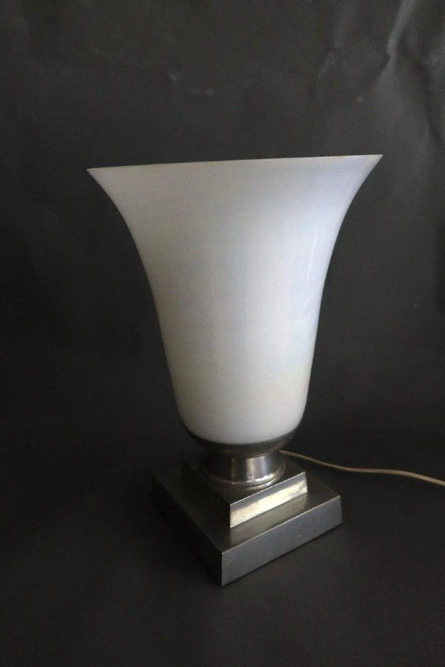 Hot Pamono Opaline Glass Tulip Lamp, 20th Century