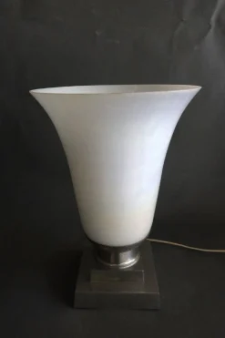 Hot Pamono Opaline Glass Tulip Lamp, 20th Century