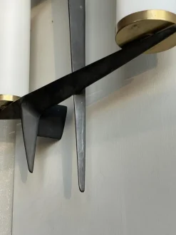 Best Pamono Opaline Glass Wall Lights from Maison Arlus, Set of 2