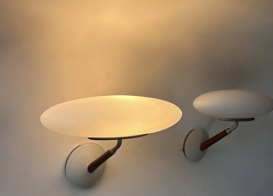 Clearance Pamono Opaline Sconce by Matteo Thun for Arteluce, Italy, 1990s