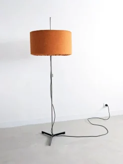 Discount Pamono Orange & Chrome Floor Lamp from Staff, 1960s