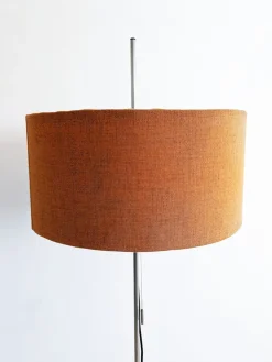 Discount Pamono Orange & Chrome Floor Lamp from Staff, 1960s