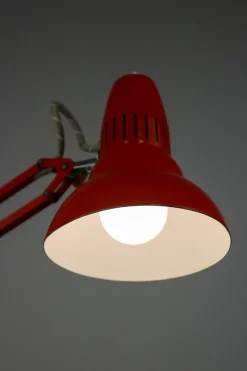 Discount Pamono Orange Adjustable Achitect Table Lamp by Luxo, 1970s