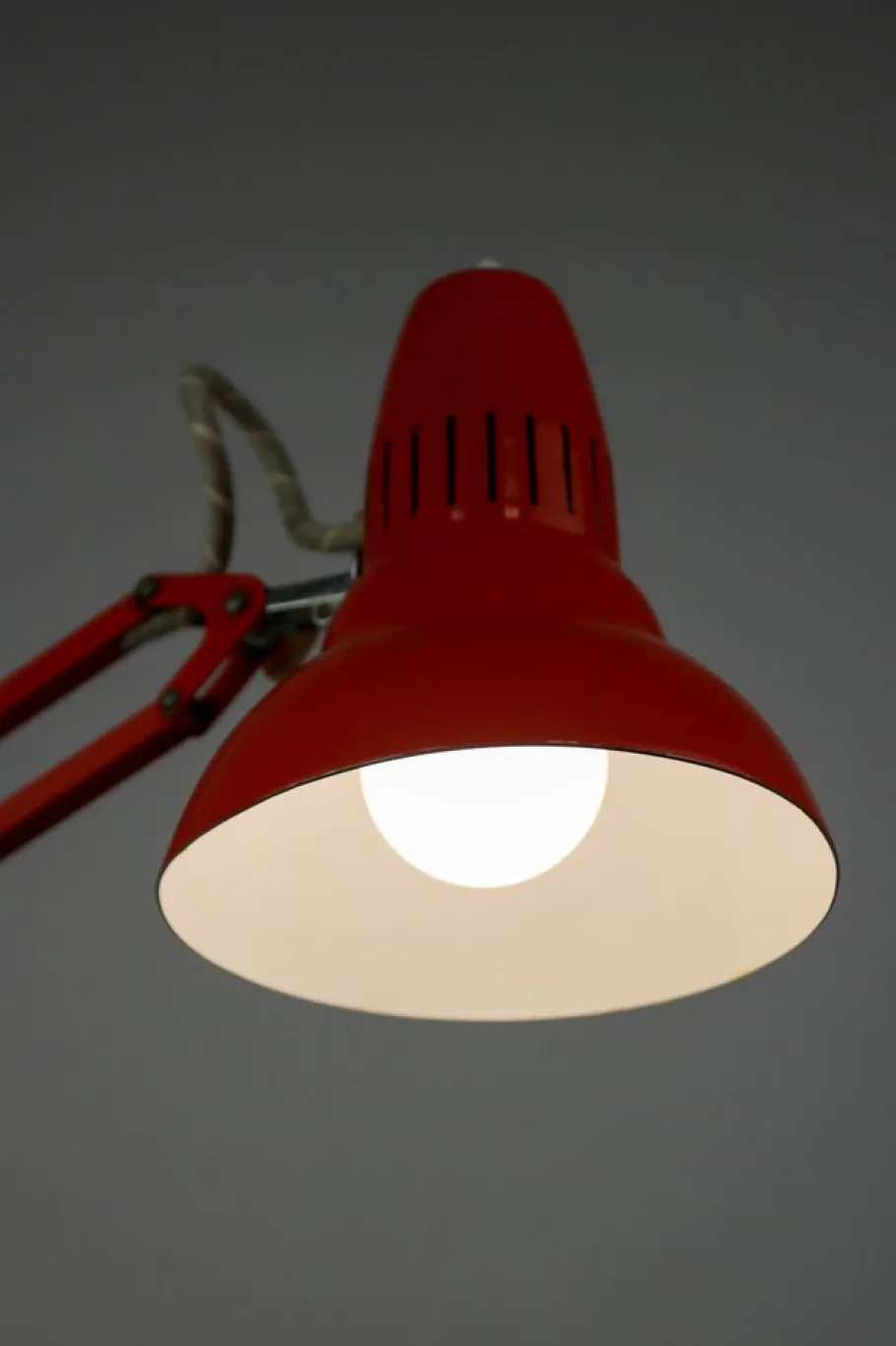 Discount Pamono Orange Adjustable Achitect Table Lamp by Luxo, 1970s