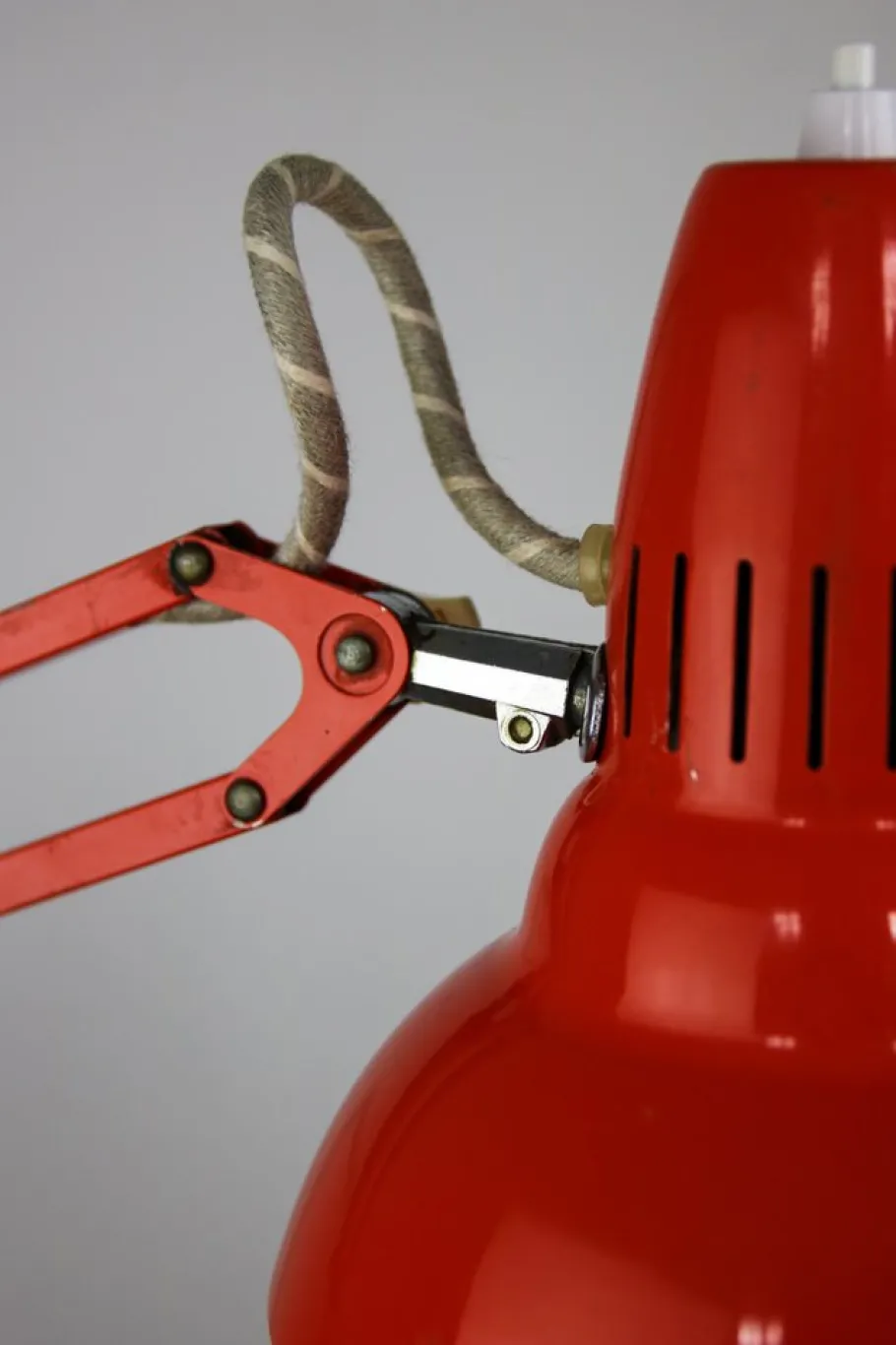 Discount Pamono Orange Adjustable Achitect Table Lamp by Luxo, 1970s