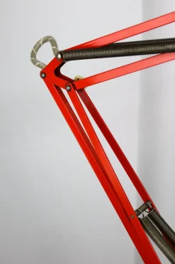 Discount Pamono Orange Adjustable Achitect Table Lamp by Luxo, 1970s