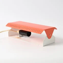 Clearance Pamono Orange Adjustable Wall Lamp from Hamalux, 1970s