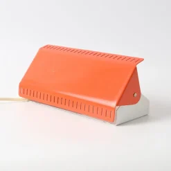 Clearance Pamono Orange Adjustable Wall Lamp from Hamalux, 1970s