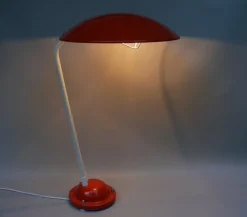 Hot Pamono Orange and Light Beige Outdoor Mushroom Lamp from Bega, 1950s