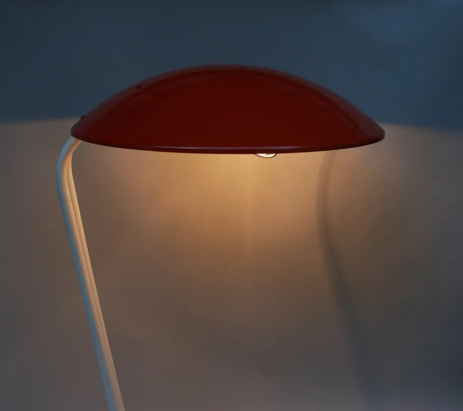 Hot Pamono Orange and Light Beige Outdoor Mushroom Lamp from Bega, 1950s