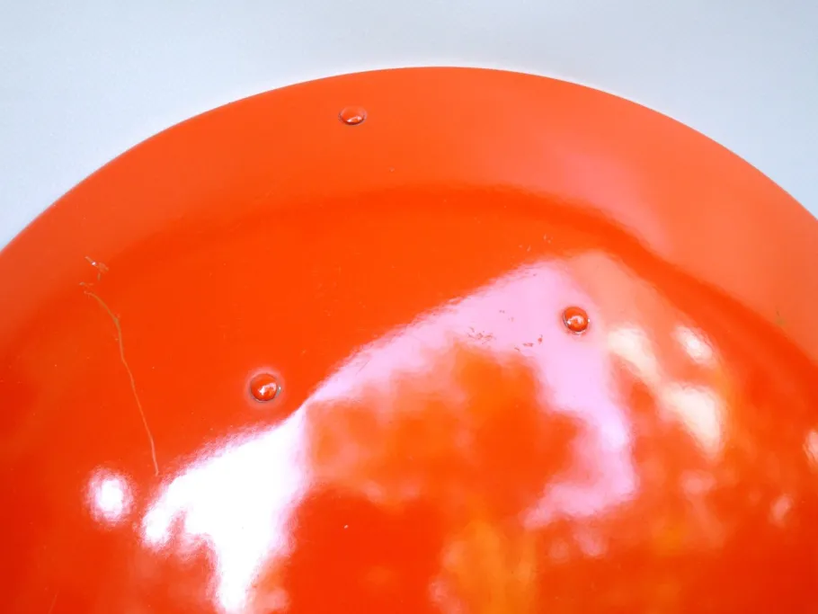 Hot Pamono Orange and Light Beige Outdoor Mushroom Lamp from Bega, 1950s