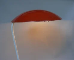 New Pamono Orange and Light Beige Outdoor Mushroom Lamp from Bega, 1950s