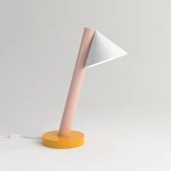 Best Pamono Orange and Pink Tube with Globes and Cones Desk Light by Atelier Areti