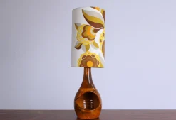 Discount Pamono Orange Ceramic Vase Lamp from Scheurich Keramik, West Germany, 1970s