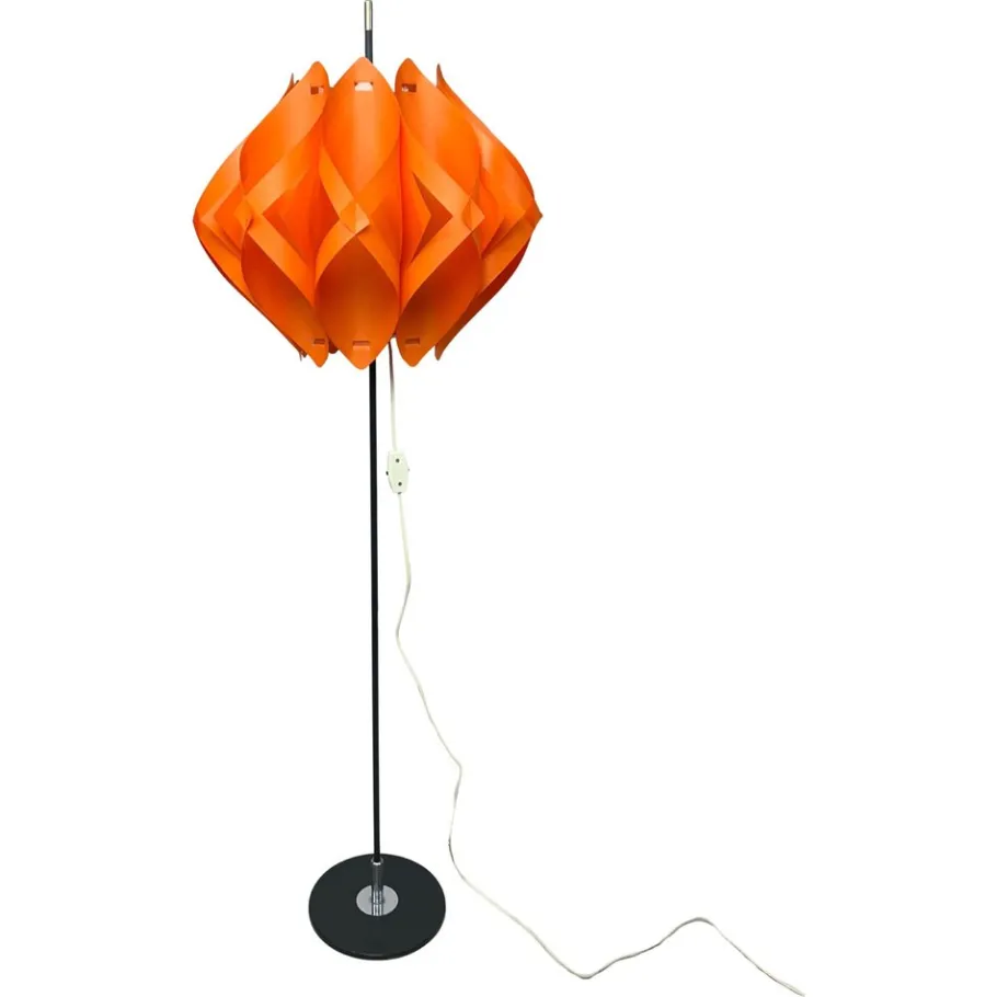Hot Pamono Orange Floor Lamp by Milanda Havlova, 1970s