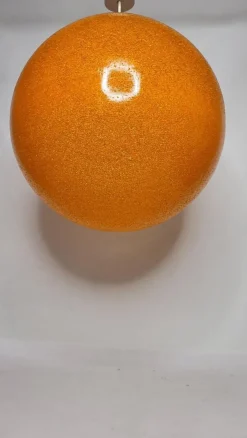 Discount Pamono Orange Globe Pendant Light, 1970s