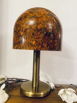 Discount Pamono Orange Multicolored Mushroom Lamp by Peill and Putzler, 1970s