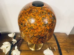 Discount Pamono Orange Multicolored Mushroom Lamp by Peill and Putzler, 1970s