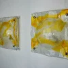 Hot Pamono Orange Murano Wall Lights from Mazzega, Italy, 1970s, Set of 2