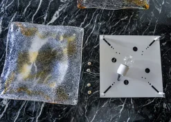 Hot Pamono Orange Murano Wall Lights from Mazzega, Italy, 1970s, Set of 2