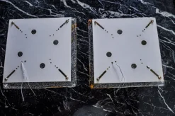 Hot Pamono Orange Murano Wall Lights from Mazzega, Italy, 1970s, Set of 2