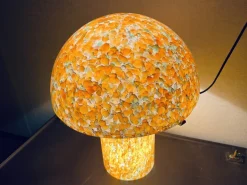 Sale Pamono Orange Mushroom Lamp by Peill and Putzler, 1970s
