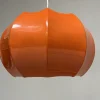 Hot Pamono Orange Pendant Lamp from Ilka Plast, Germany, 1970s