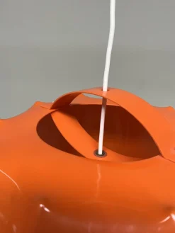 Hot Pamono Orange Pendant Lamp from Ilka Plast, Germany, 1970s