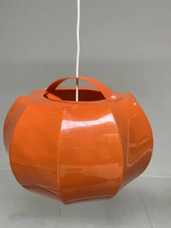 Hot Pamono Orange Pendant Lamp from Ilka Plast, Germany, 1970s