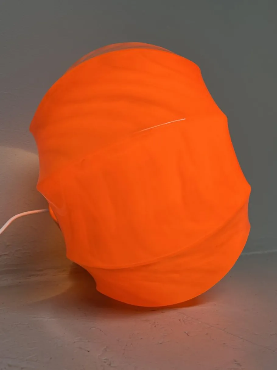 Hot Pamono Orange Pendant Lamp from Ilka Plast, Germany, 1970s