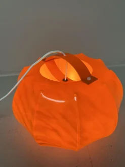 Hot Pamono Orange Pendant Lamp from Ilka Plast, Germany, 1970s