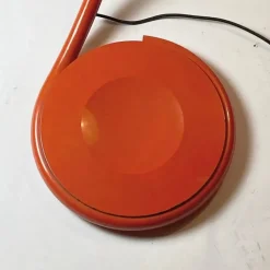 Clearance Pamono Orange Serpente Floor Lamp by Elio Martinelli for Luce, Italy, 1970s